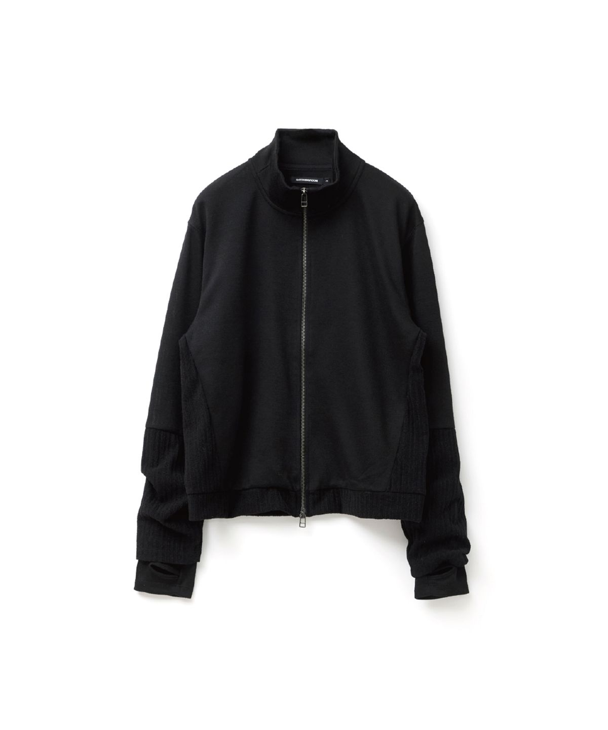 해칭룸(HATCHINGROOM) Double Sleeve Track Cardigan Black