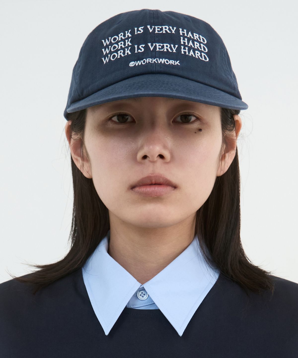 워크워크(WORKWORK) 워크 하드 캡 (네이비)