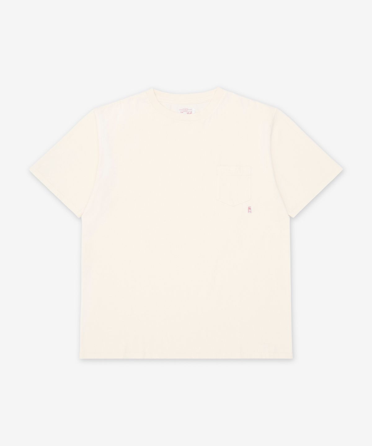 라이딩하이(RIDINGHIGH) 스탠다드 팩 포켓 반소매 티셔츠 - 오프 화이트 / R1850103OFFWHITE