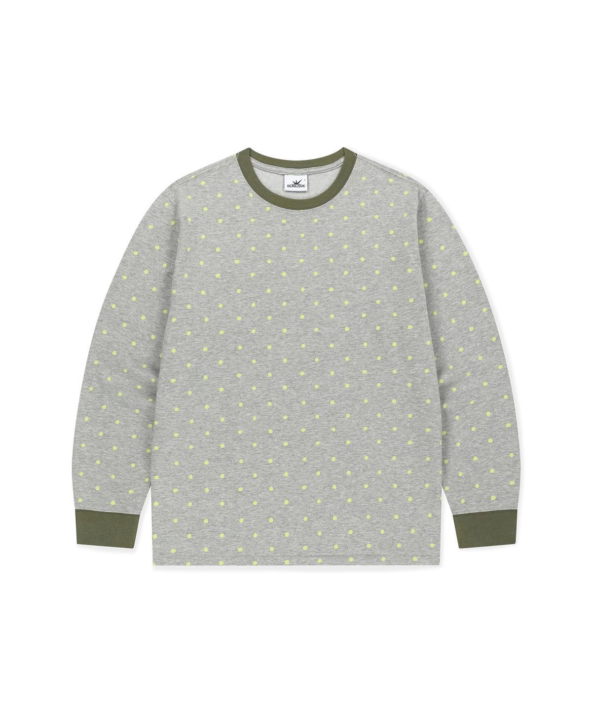 썬러브투어(SUNLOVETOUR) Pattern LS Tee Heather Grey