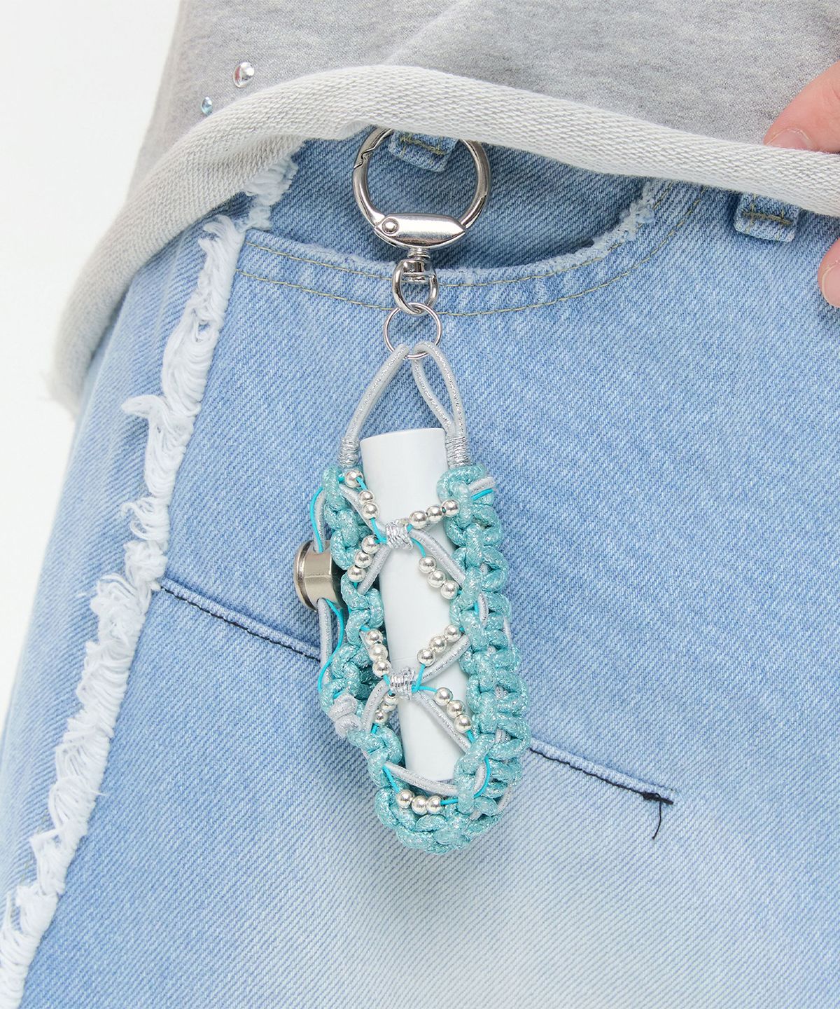 타입서비스(TYPESERVICE) Glitter Weave Lip Holder [Blue]