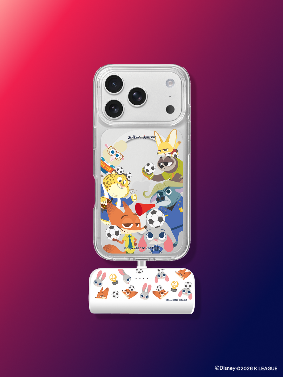 디자인스킨(DESIGNSKIN) [그래픽마켓] 도킹형 보조배터리 C타입-K리그 닉앤주디 페이스