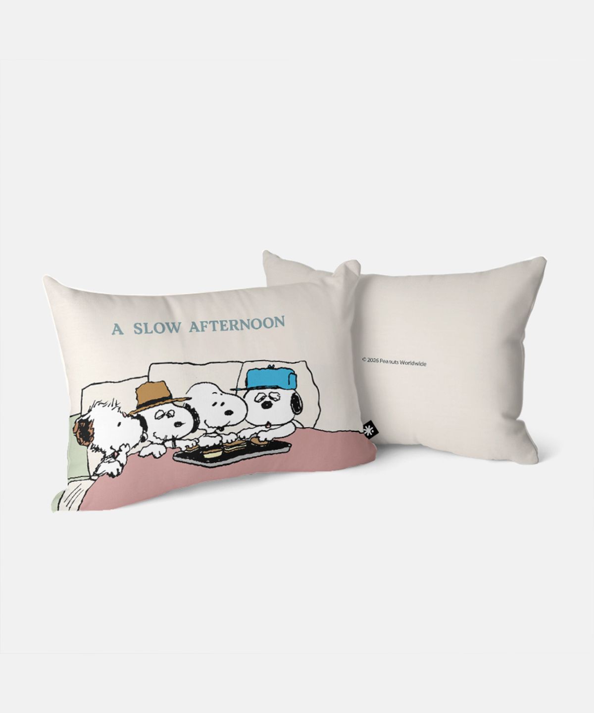 뚜누(TOUNOU) SNOOPY & HIS SIBLINGS Slow Afternoon 베개 커버