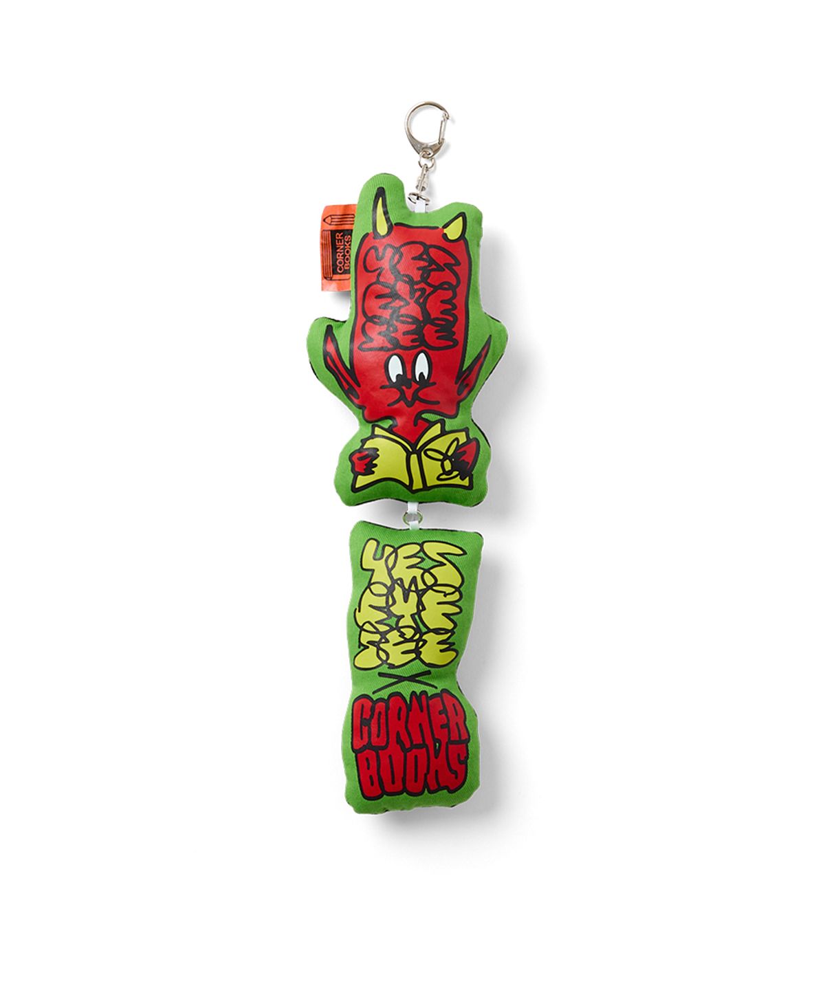 예스아이씨(YESEYESEE) Corner Twin Swing Plush Keychain Green