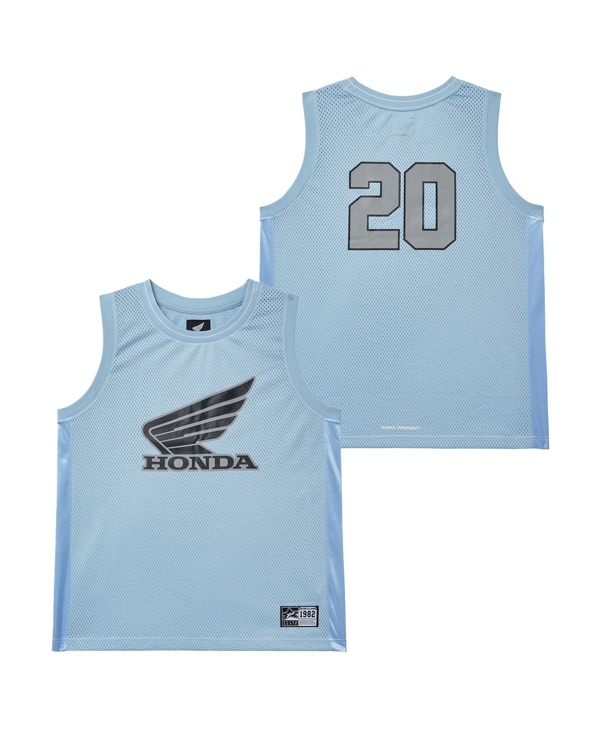 핍스 모터사이클(PHYPS MOTORCYCLE) Mesh 3M Logo Wing Sleeveless Light Blue