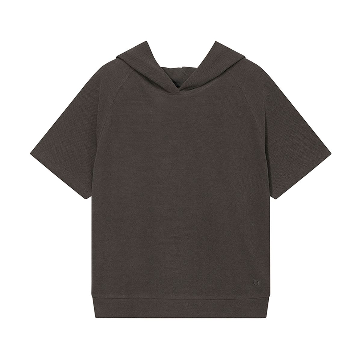 나우(nau) W 파구스 모달 후드 반팔 티셔츠 Dark Brown