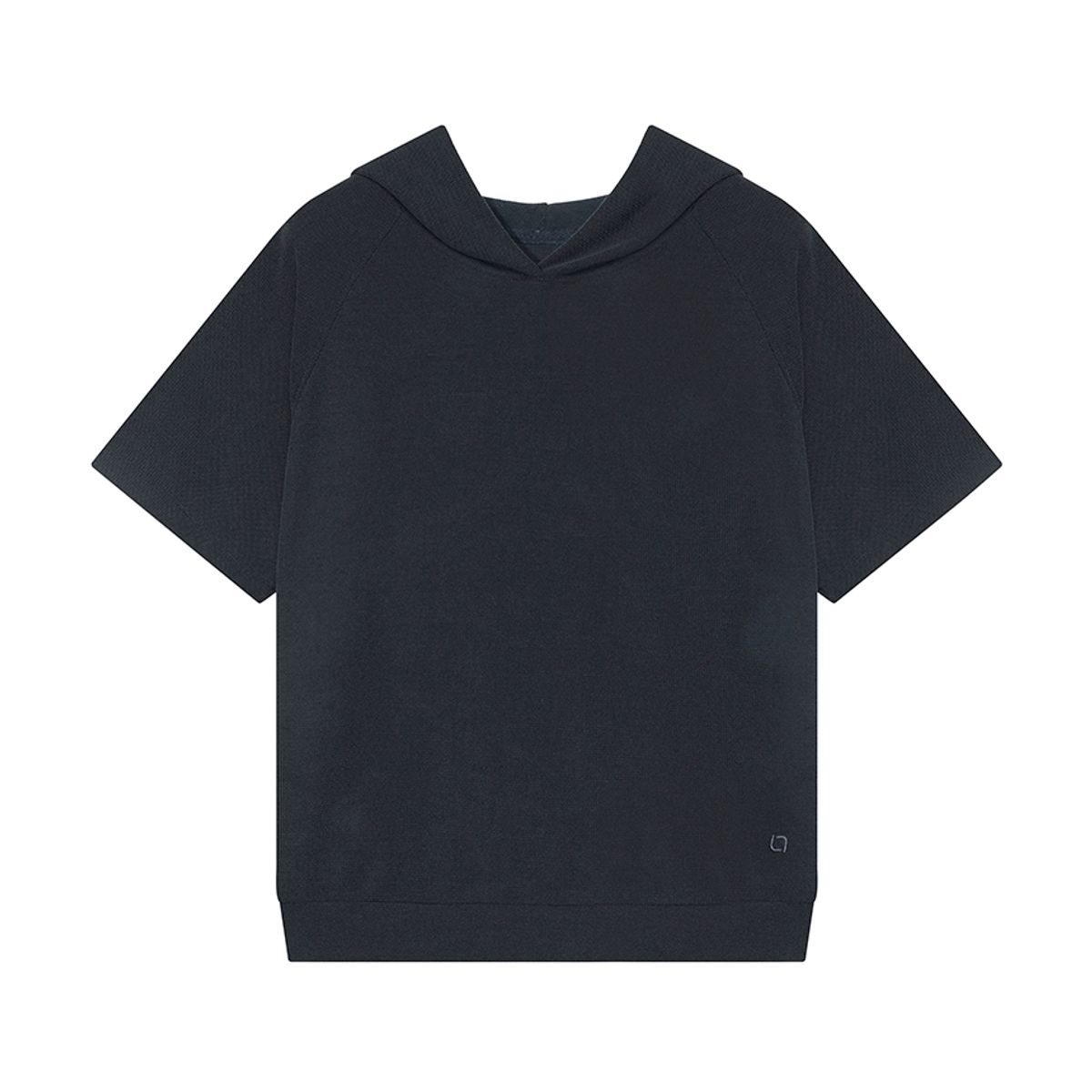 나우(nau) W 파구스 모달 후드 반팔 티셔츠 Dark Gray