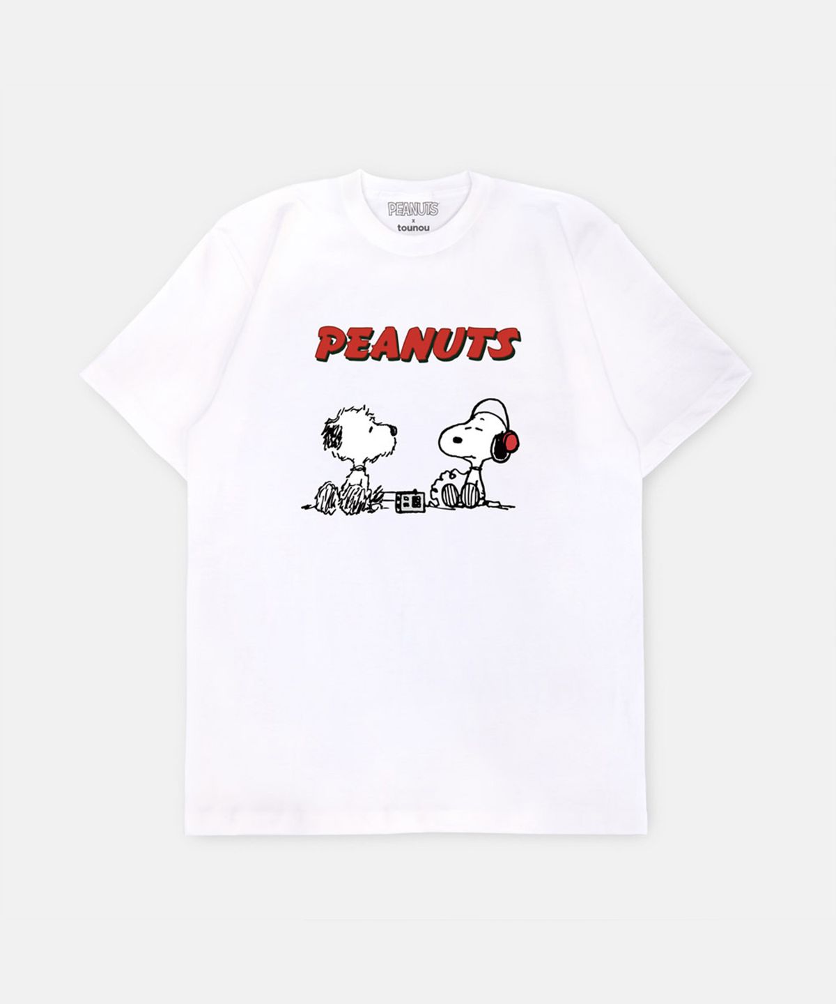 뚜누(TOUNOU) Listening to music with SNOOPY & ANDY 반팔티셔츠