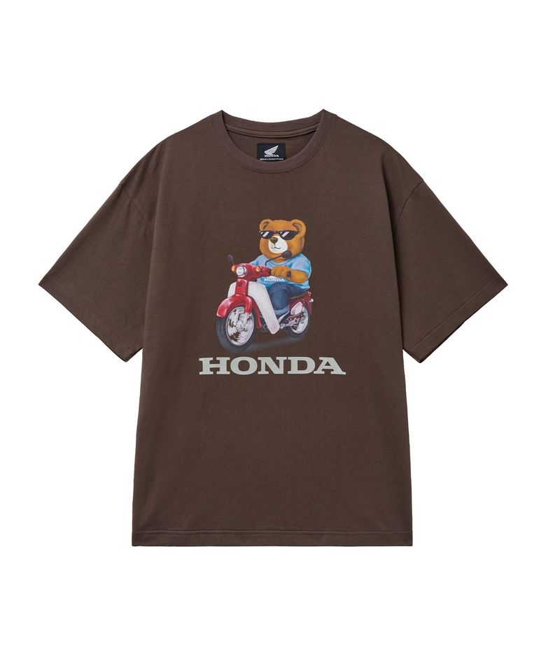 Honda Bear T-Shirt Dark Brown