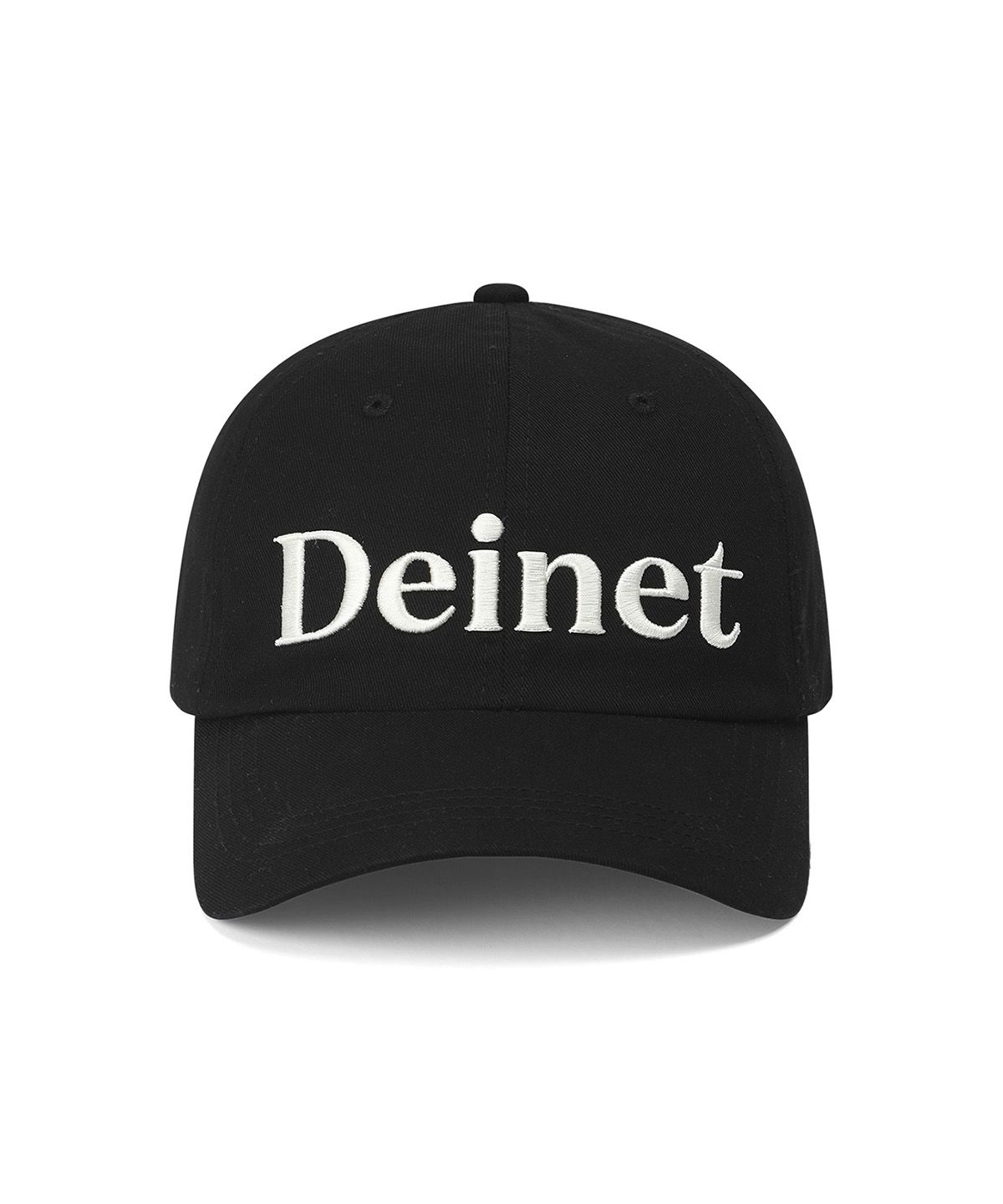 다이닛(DEINET) ESSENTIAL LOGO BALL CAP IN BLACK
