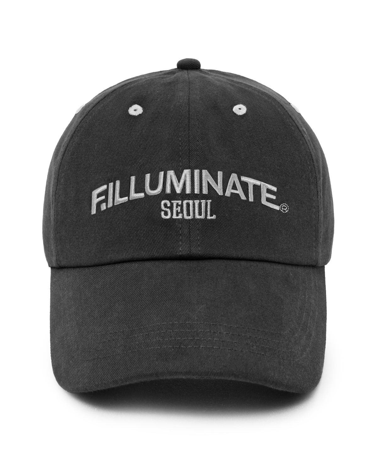 필루미네이트(FILLUMINATE) 에센셜 아치 로고 볼캡-블랙