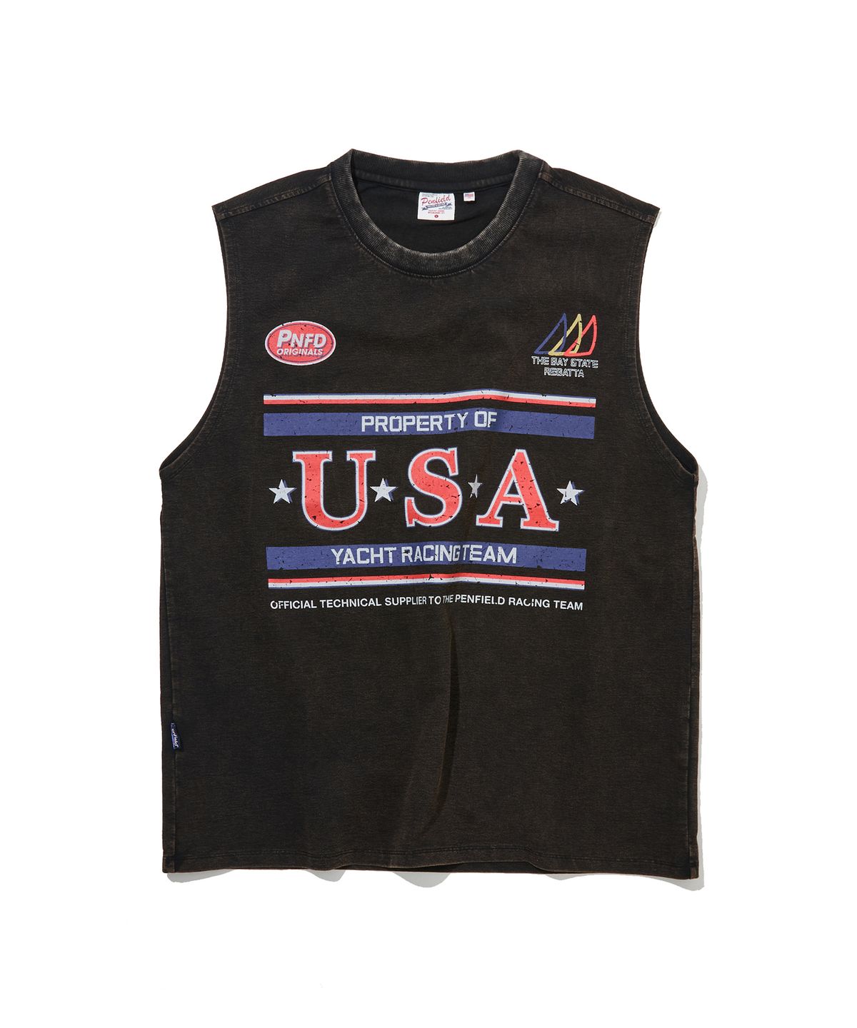펜필드(PENFIELD) 레가타 팀 슬리브리스 블랙_FS2KV201
