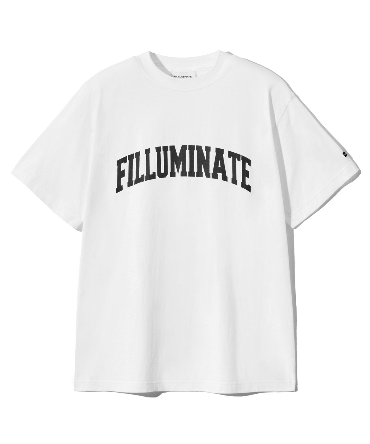 필루미네이트(FILLUMINATE) 에센셜 아치 로고 티셔츠-화이트