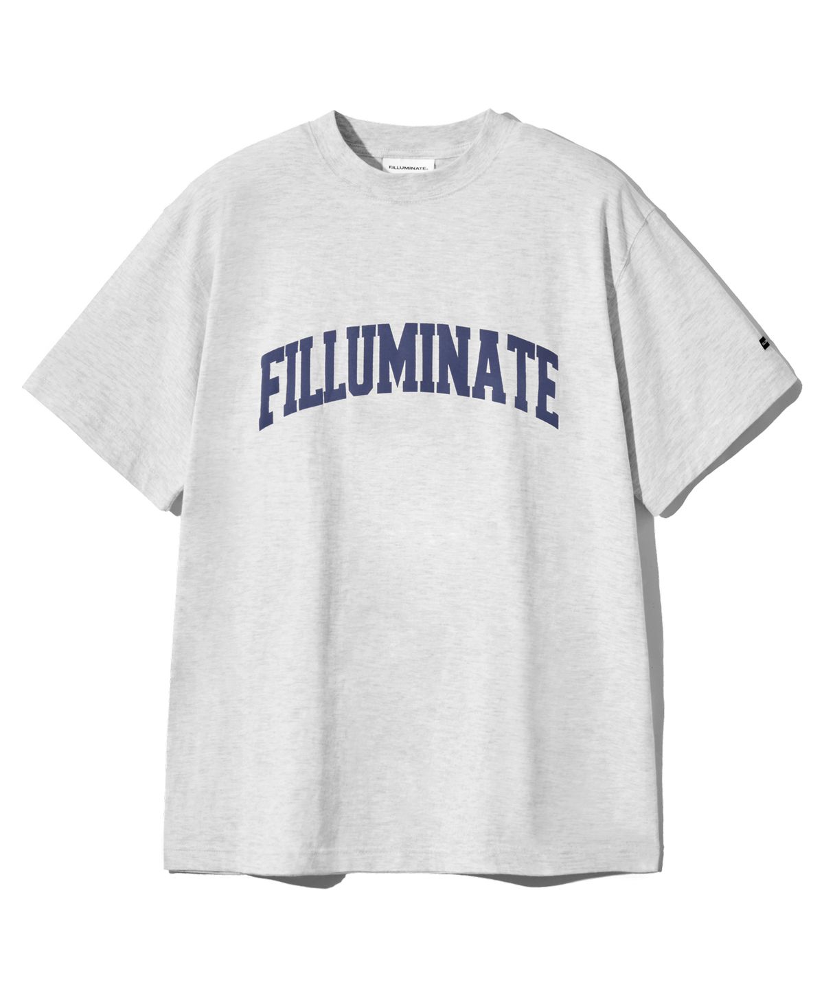 필루미네이트(FILLUMINATE) 에센셜 아치 로고 티셔츠-라이트그레이