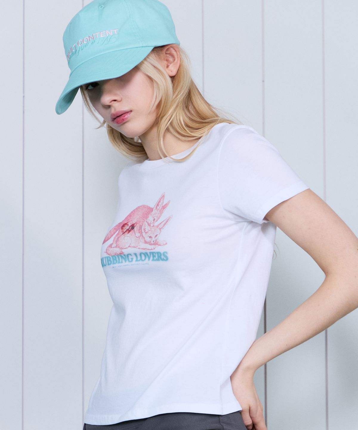 라라폭스(LALAFOX) ADULT CONTENT 5 PANEL CAP GREEN BS2AH002