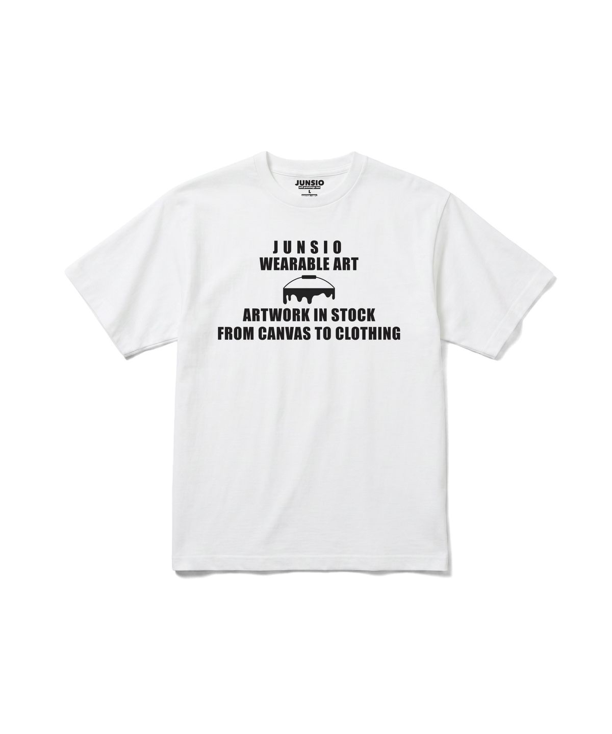 준시오(JUNSIO) WHITE WEARABLE ART T-SHIRT