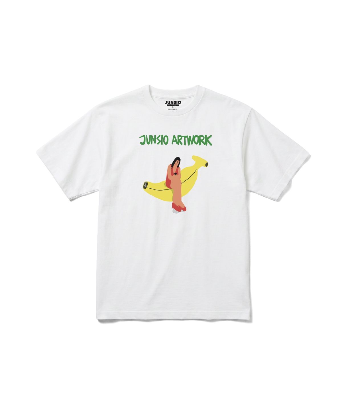 준시오(JUNSIO) WHITE RED WOMAN T-SHIRT