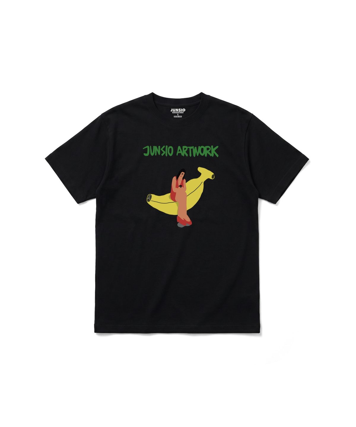 준시오(JUNSIO) BLACK RED WOMAN T-SHIRT