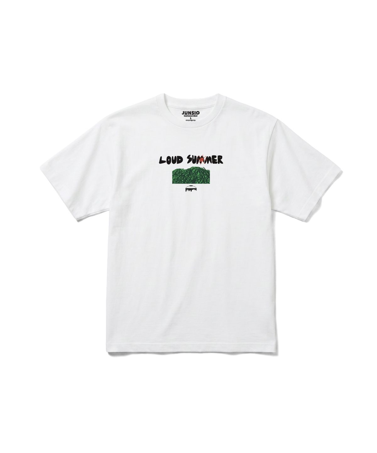 준시오(JUNSIO) WHITE LOUD SUMMER T-SHIRT