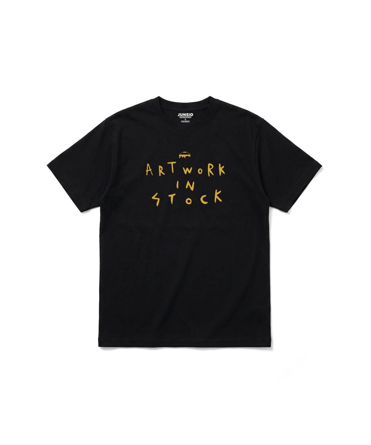준시오(JUNSIO) BLACK BASIC IN STOCK T-SHIRT