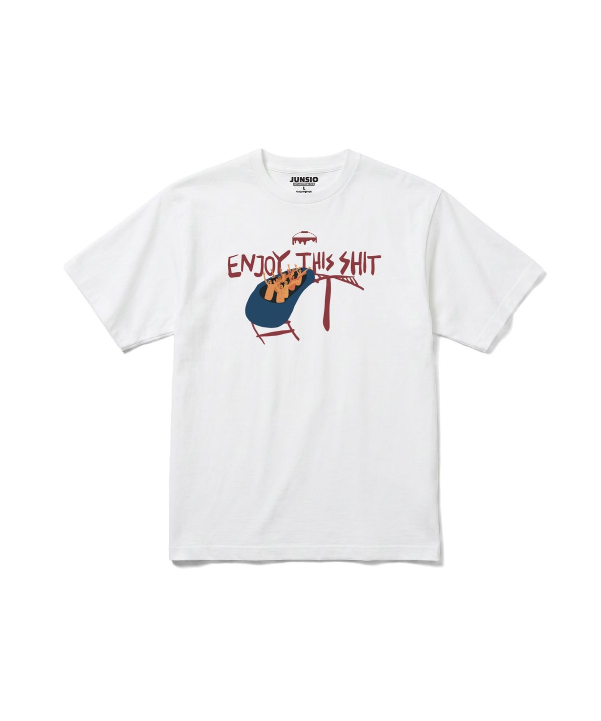 준시오(JUNSIO) WHITE ENJOY T-SHIRT