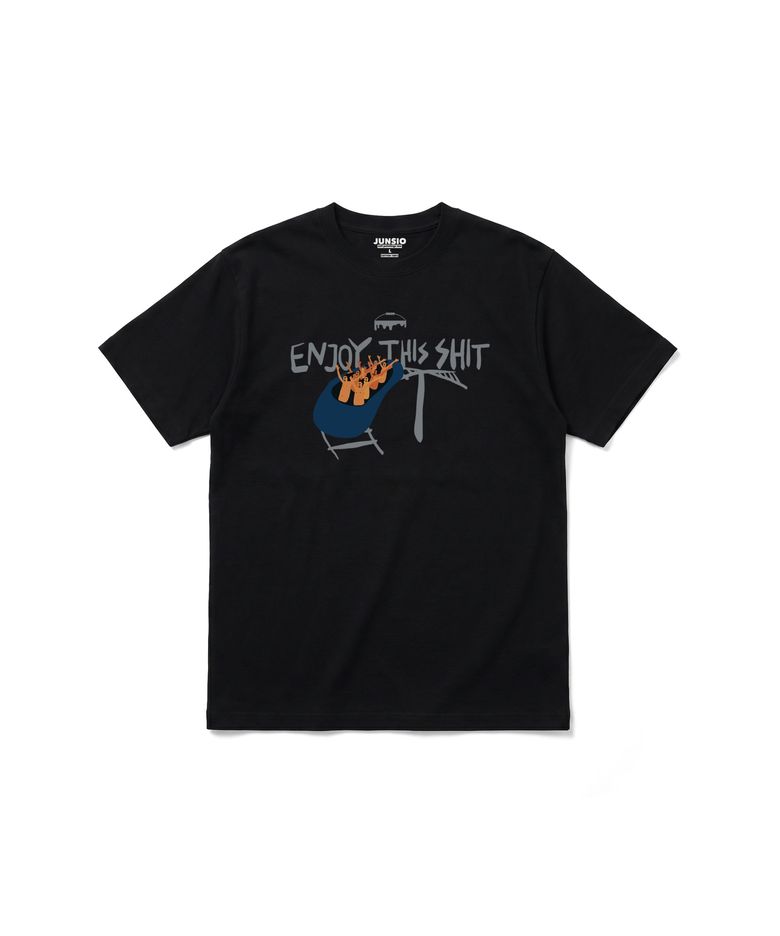 BLACK ENJOY T-SHIRT