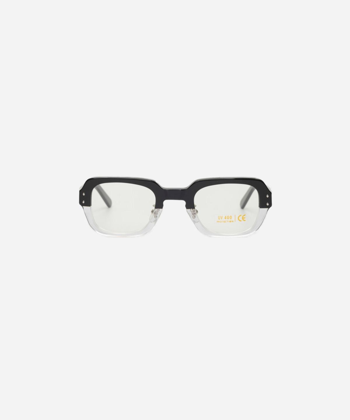 와이엠씨엘케이와이(YMCL KY) USS S9 Eyewear Frame - Frame : BlackXClear / Lens : Clear