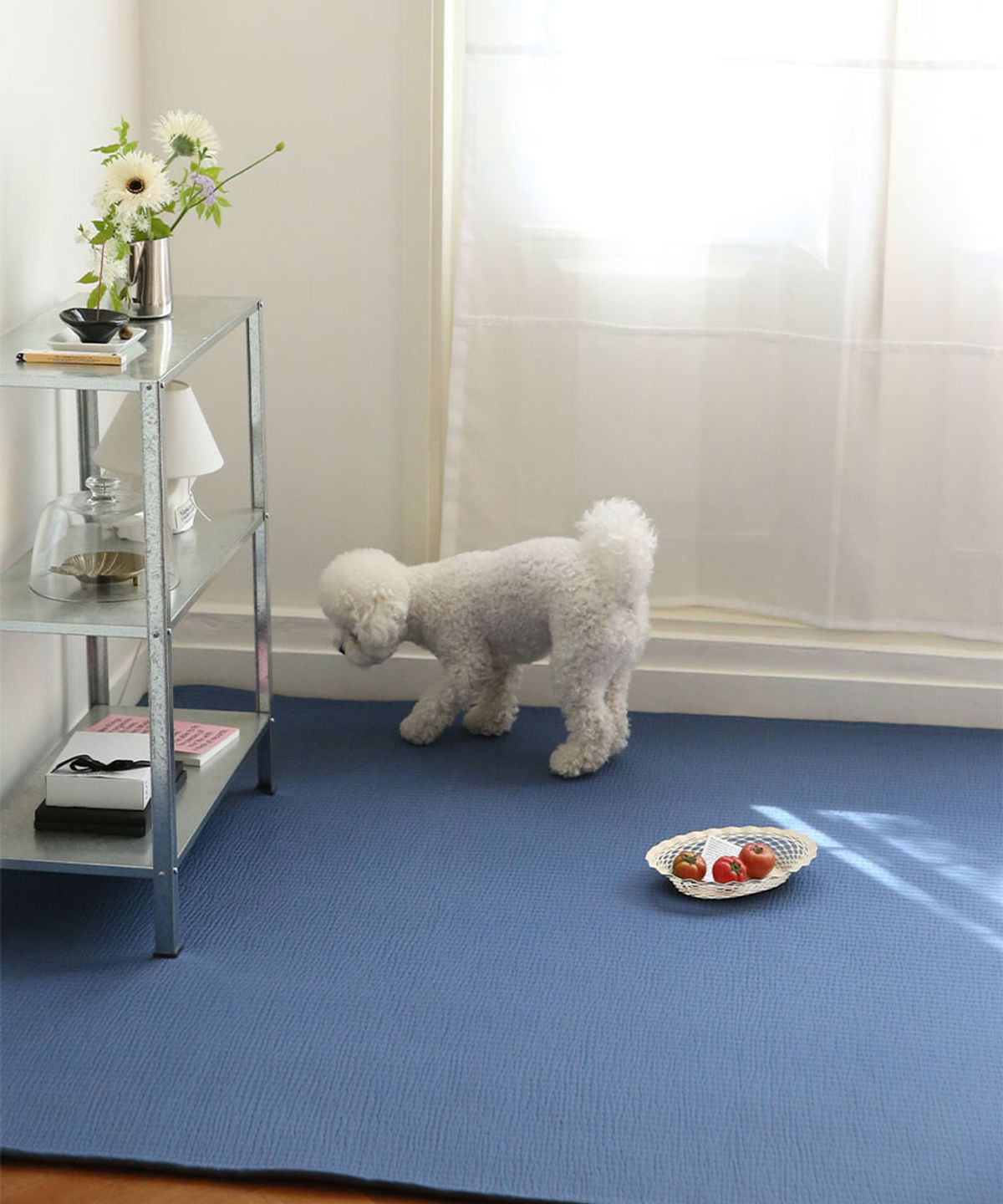 메종드룸룸(MAISON DE ROOMROOM) 냉감 시어서커 반려동물 워셔블 여름 러그