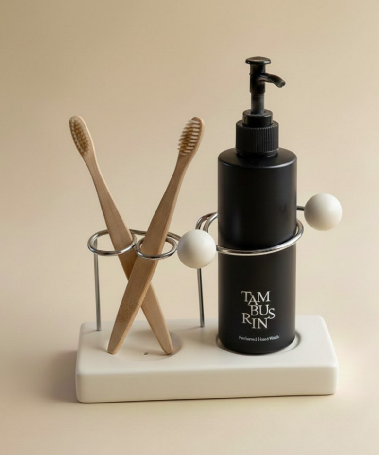 릭스 세라믹 스톤 다용도홀더 칫솔꽂이 치약꽂이 (3colors)