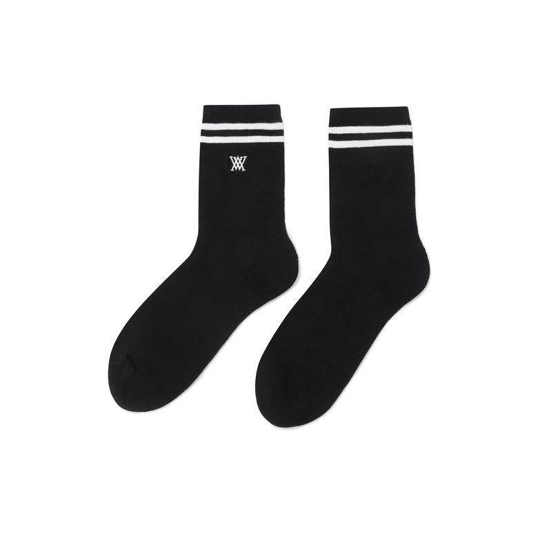 [ONLINE EXCLUSIVE] MEN MIDDLE SOCKS_BK