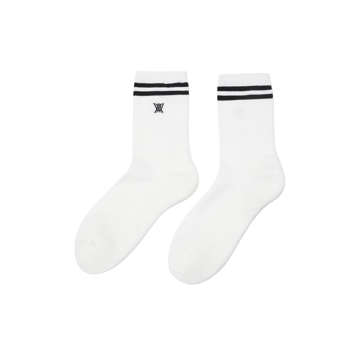 어뉴골프(ANEW GOLF) [ONLINE EXCLUSIVE] MEN MIDDLE SOCKS_WH