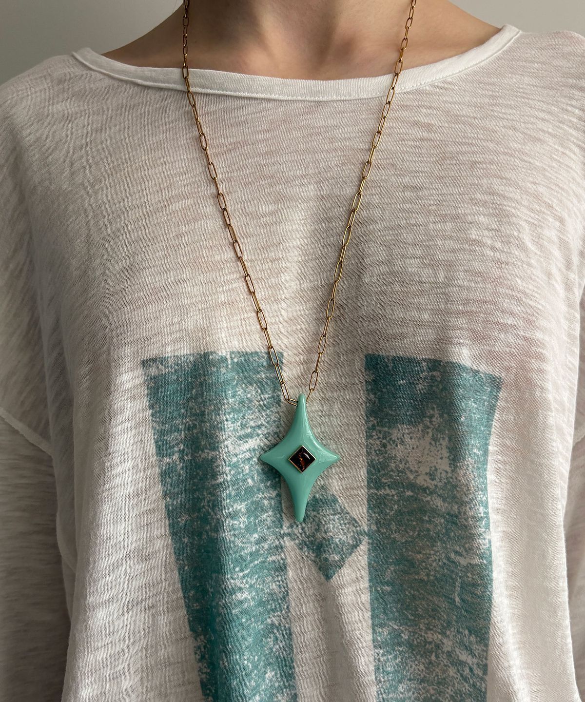 헤레틱(HERETIC) DIAMOND NECKLACE / mint