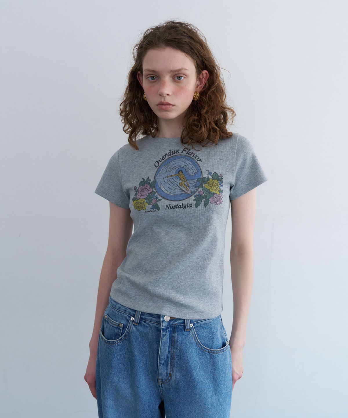 오버듀플레어(OVERDUEFLAIR) RETRO ARTWORK T-SHIRT_GREY