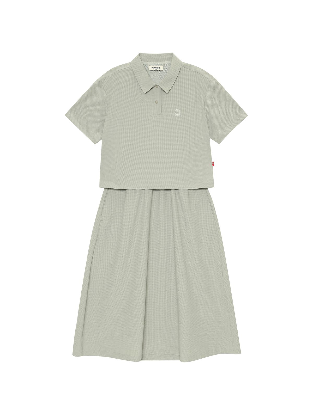 노르디스크(NORDISK) 페리어 아이스 서커 투인원 원피스 - W_Light Khaki