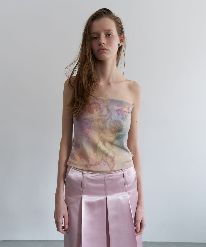 ANGEL TERRY TUBE TOP_MIX PINK