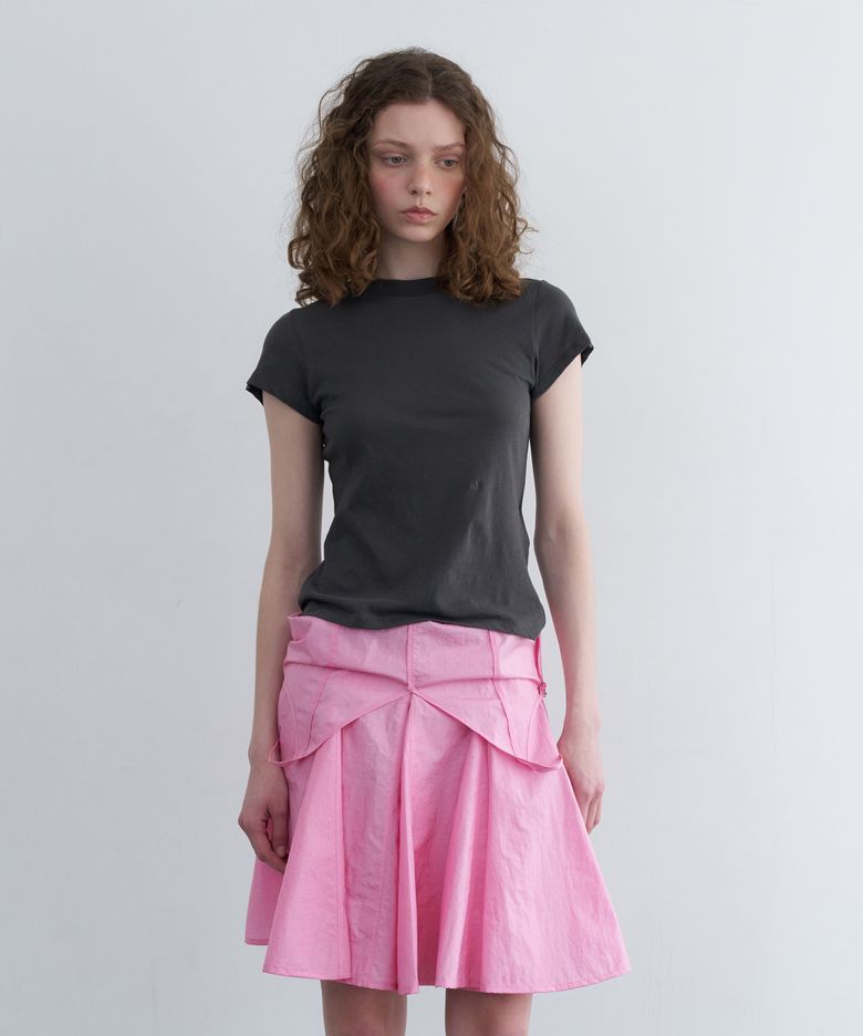 OF NATURAL SLIM T-SHIRT_CHARCOAL