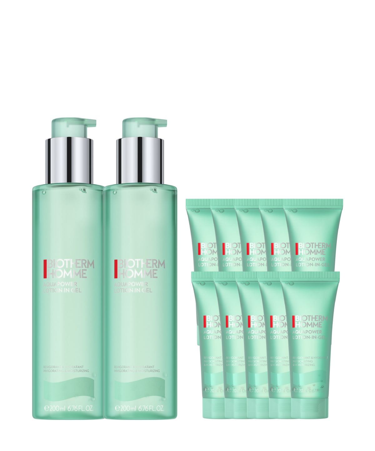 비오템(BIOTHERM) [2+1용량증정] 아쿠아파워 올인원 200ml 듀오 세트 (+올인원 200ml 정품용량증정)