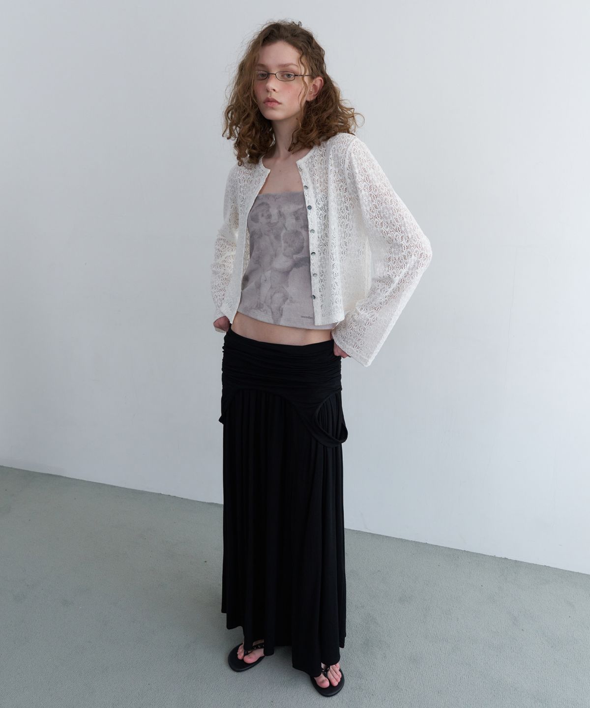 오버듀플레어(OVERDUEFLAIR) COTTON LACE CARDIGAN_WHITE