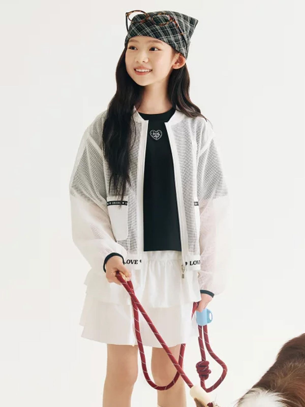 베네통키즈(BENETTONKIDS) 주니어 쿨 매쉬 아우터_QAJP08631IV