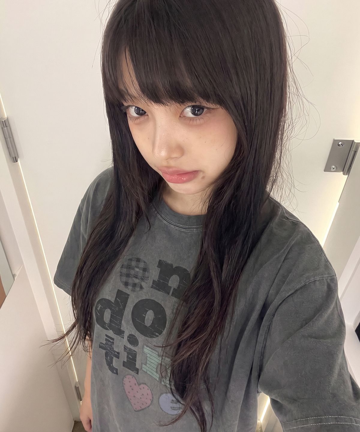그레이버(GRAVER) [UNISEX]END OF TIME BLUR 피그먼트 반팔티_2 color