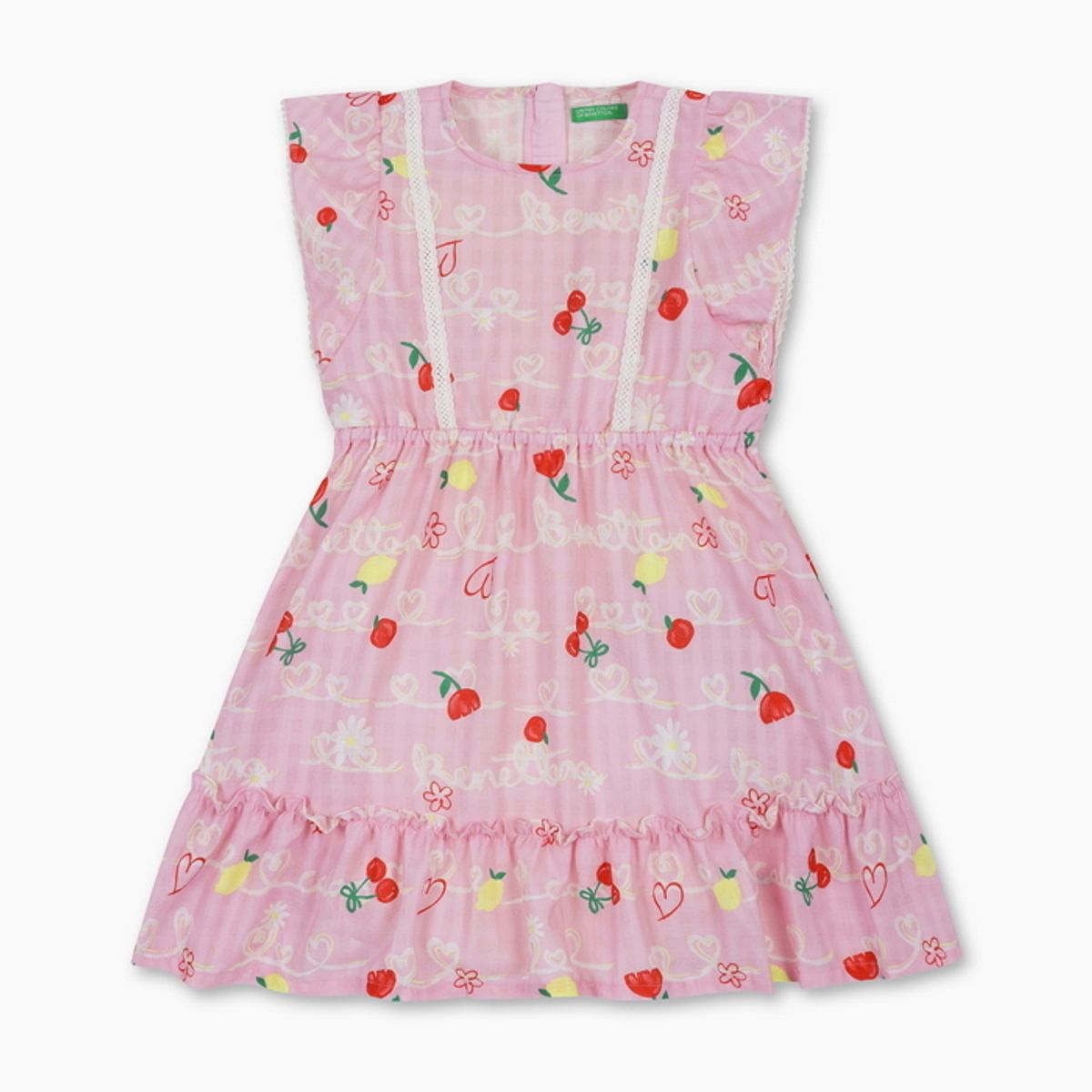 베네통키즈(BENETTONKIDS) 팝팝 러블리 원피스_QAOP24631PK