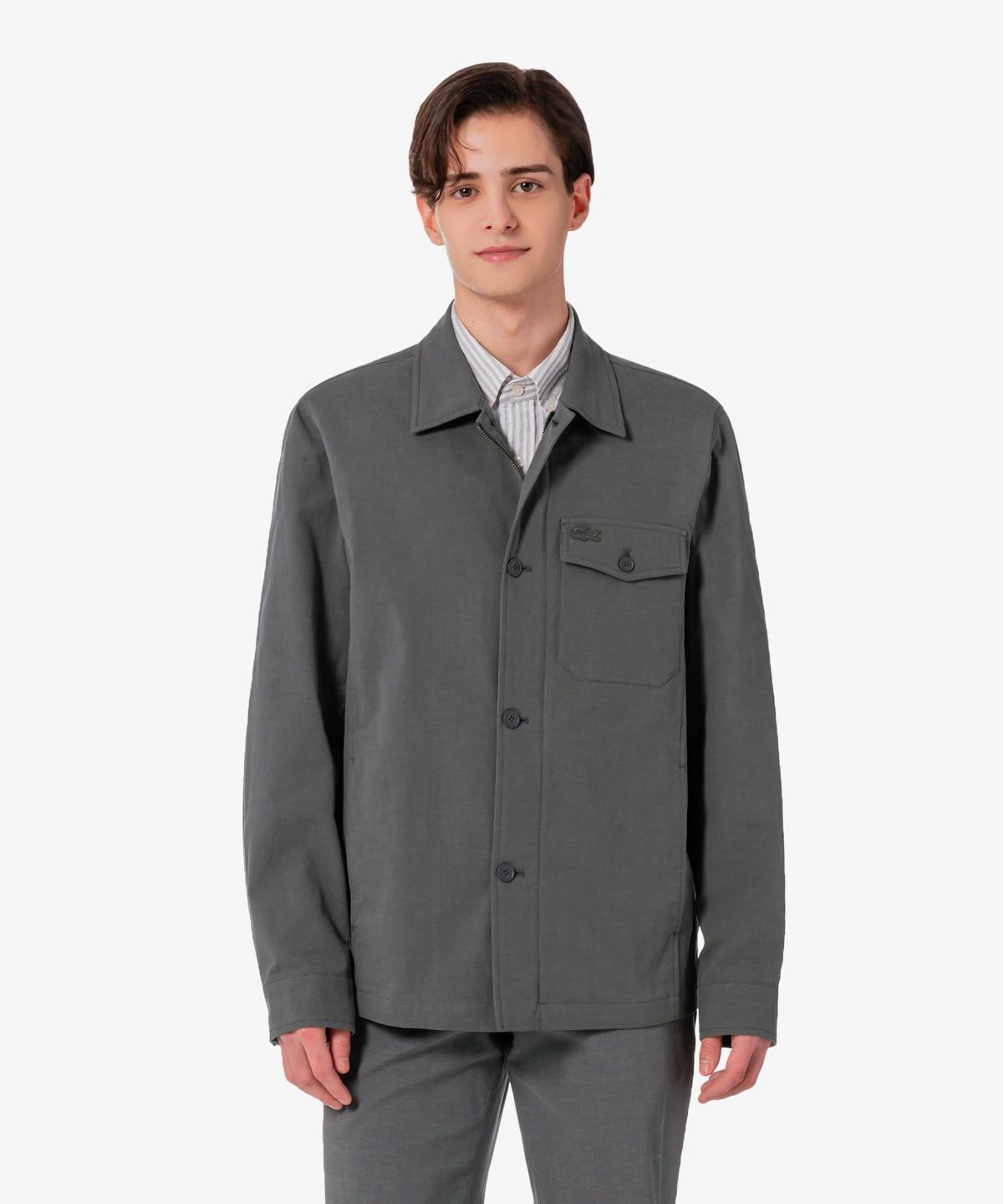 라코스테(LACOSTE) 남성 추연사 스냅 자켓 BH315E-56G 5HI