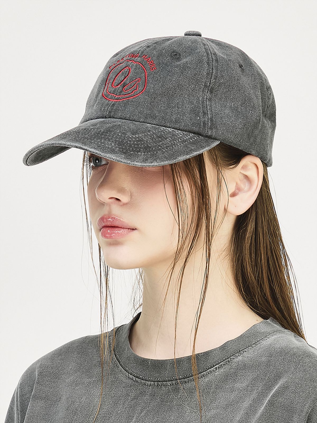 그레이티스트(THE GREATEST) Mark Ballcap Dark Gray