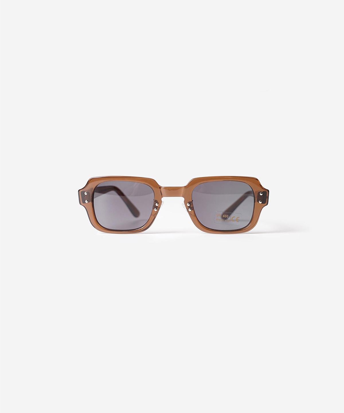 와이엠씨엘케이와이(YMCL KY) USS S9 Eyewear Frame - Frame : Brown / Lens : Grey