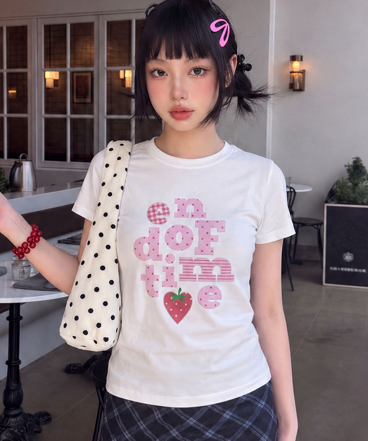 그레이버(GRAVER) [UNISEX]END OF TIME BERRY 슬림 반팔티_4 color