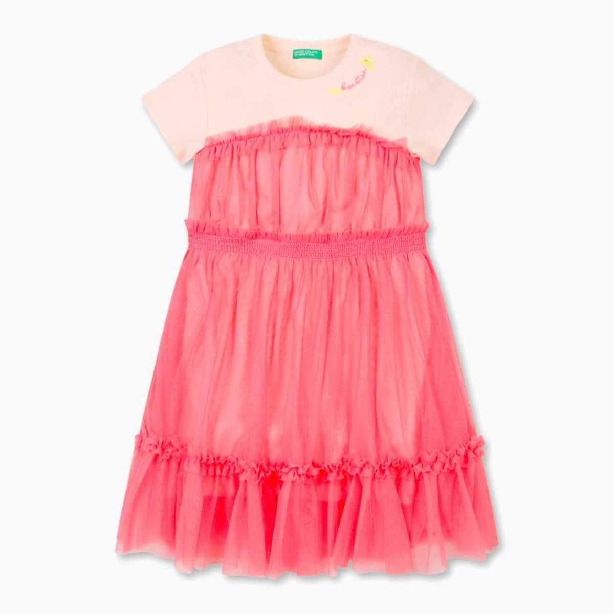 베네통키즈(BENETTONKIDS) 트윙클 샤 원피스_QAOP26631PK