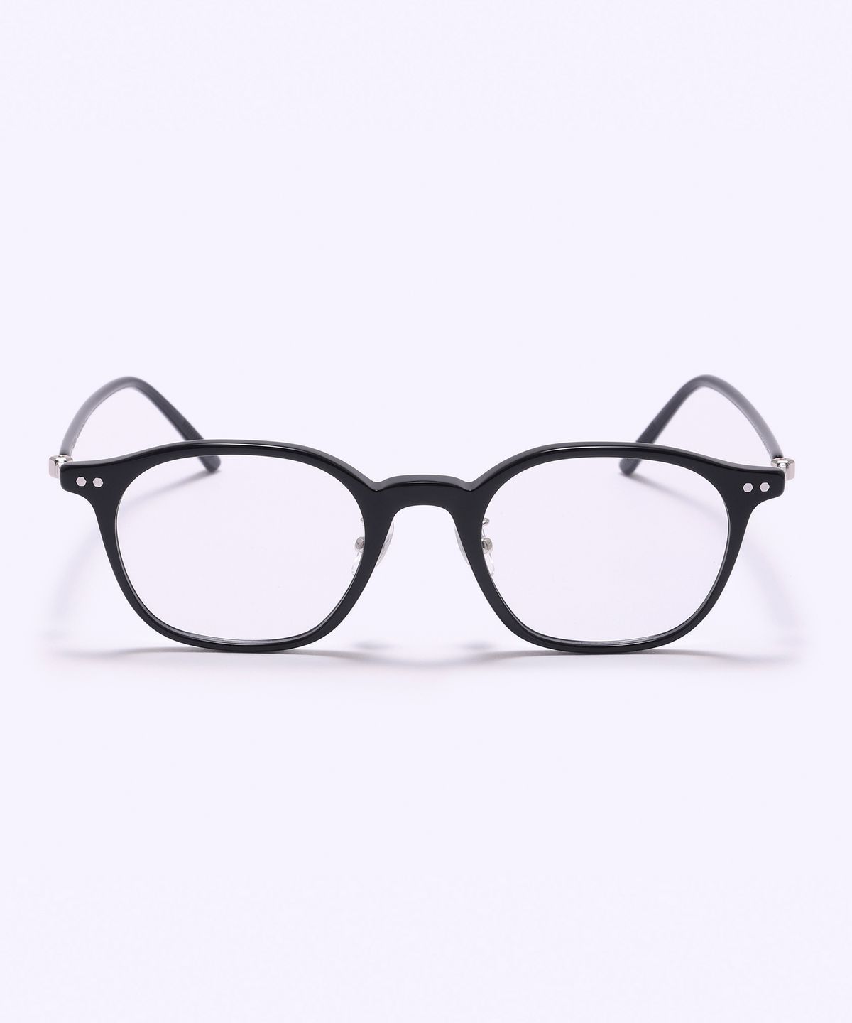 알로아이웨어(ALO EYEWEAR) [SILVERBITE] SBG7606 0909G HD ACETATE 초경량 고밀도 아세테이트 블랙 스퀘어 안경테 블루라이트 렌즈 선택