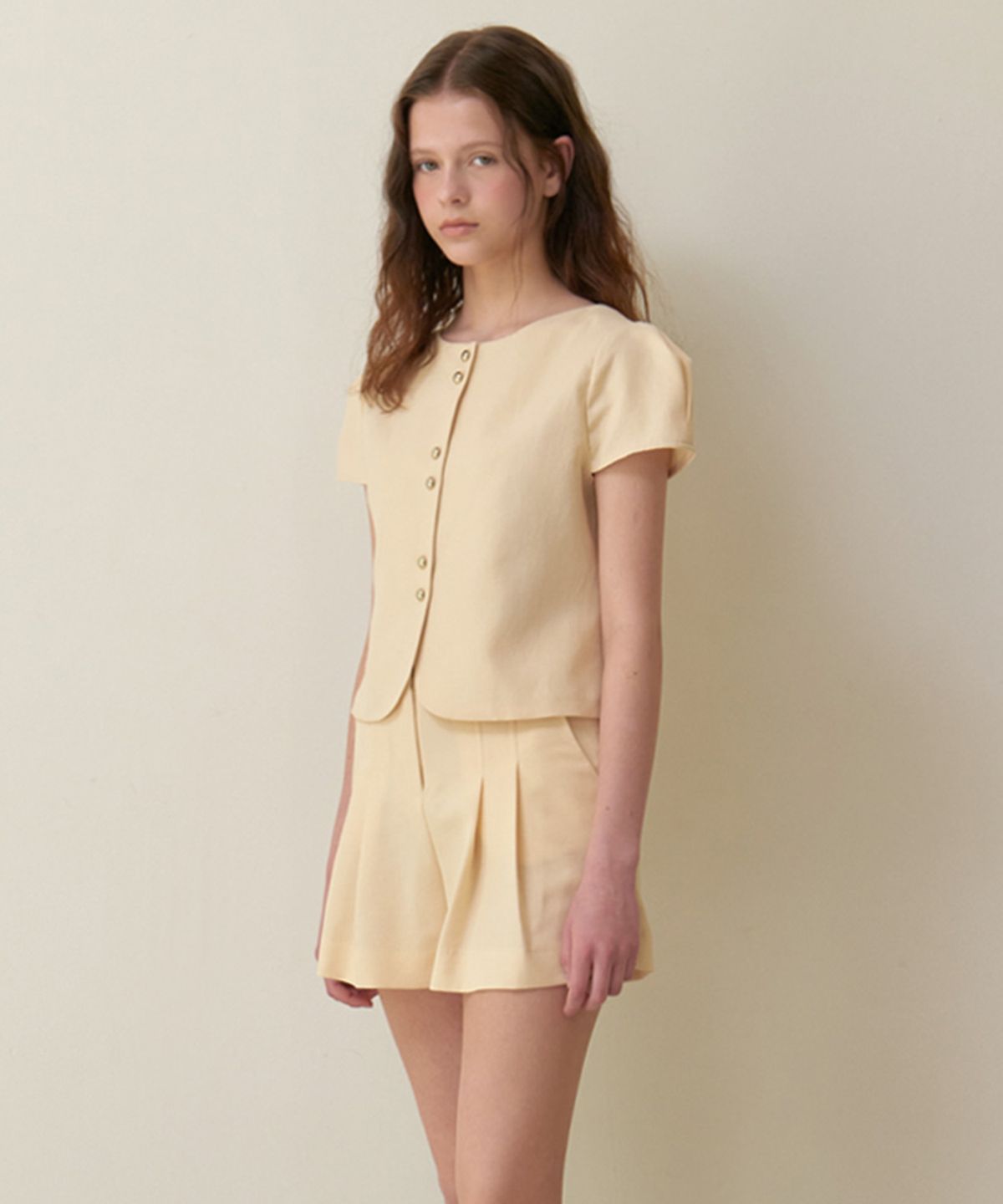 뮈르뮈르(MURMURE) 텐비 린넨 플리츠 팬츠_Tenby Pants_2colors