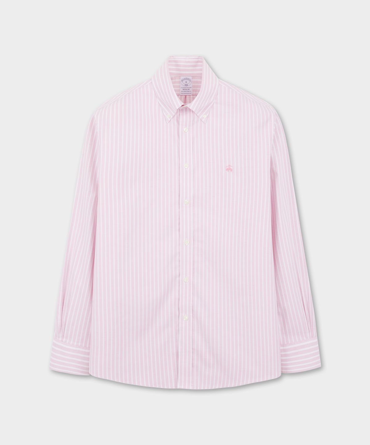 브룩스 브라더스(BROOKS BROTHERS) 논아이론 옥스포드 스트라이프 셔츠 (핑크) (BBTHMMG104)