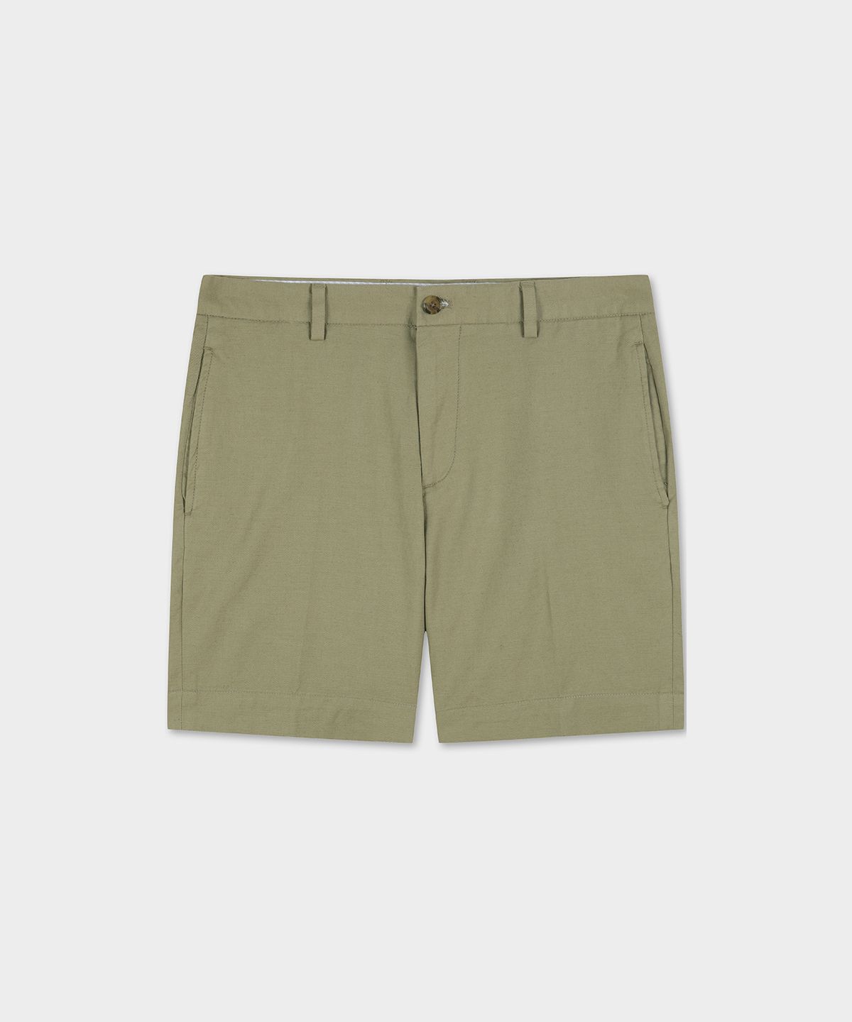 브룩스 브라더스(BROOKS BROTHERS) 코튼 린넨 쇼츠 (올리브) (BBPSMNG201)